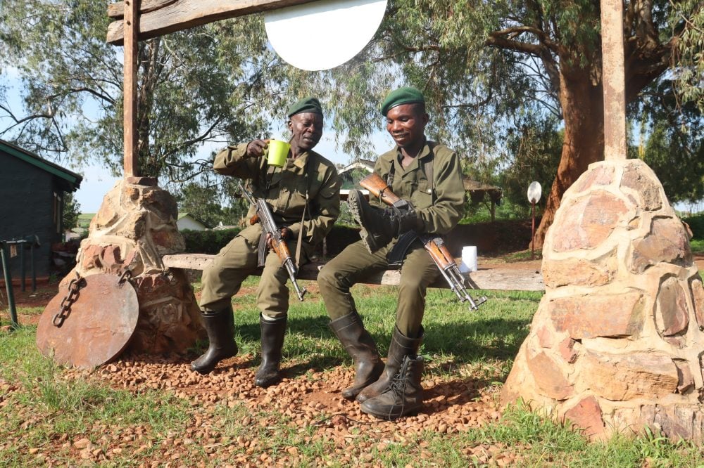 Upemba rangers preparing for patrol